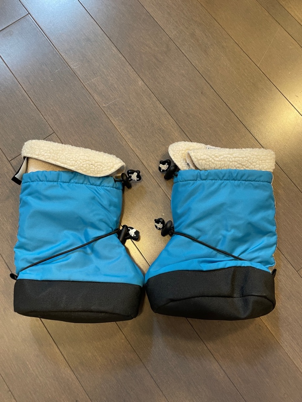 Kids Blue Winter Boots with Sherpa Lining